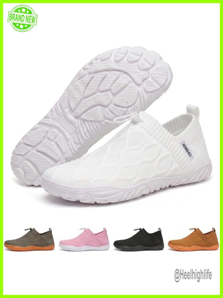 Barefoot Shoes Zero Drop Sole Wide Toe Box Breathable Knit Walking Athletic